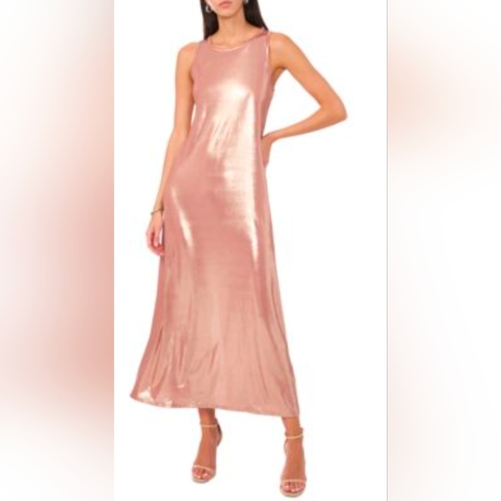 NWT! Vince Camuto Metallic Maxi Dress